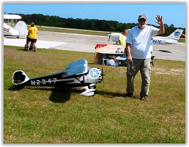 Lynn Pulling His Stinson Reliant